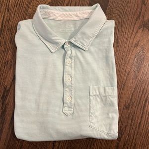 Vineyard vines light blue polo with front pocket size large